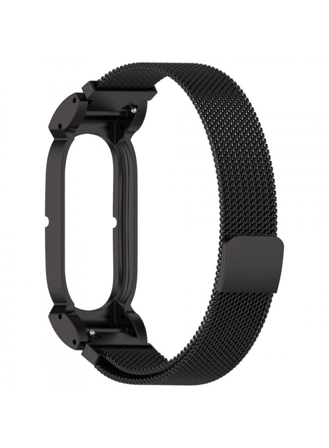 Factory-Used Fitbit Air Smart Watch Band Milanese Magnetic Metal Triple Bead Strap - Image 1