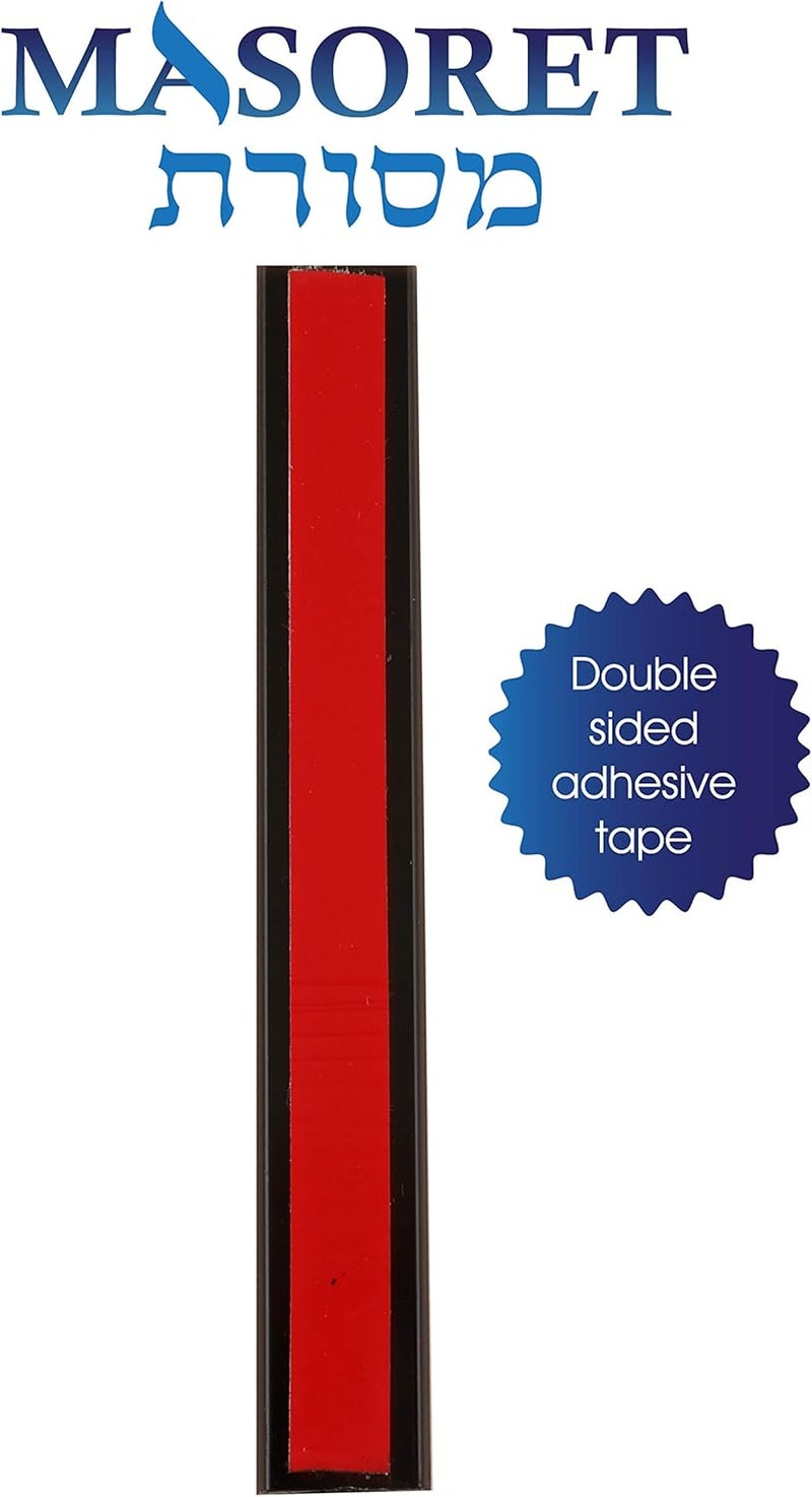 MASORET 3-Piece Aluminum Door Mezuzah Cases: Special Profile, No Holes, 4-Inch 10cm Hebrew Parchment Scroll Holder Boxes - Image 4