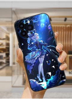 Protective Shockproof Case Cover For Apple iPhone 16 Pro Genshin Impact Furina fanart Drawing
