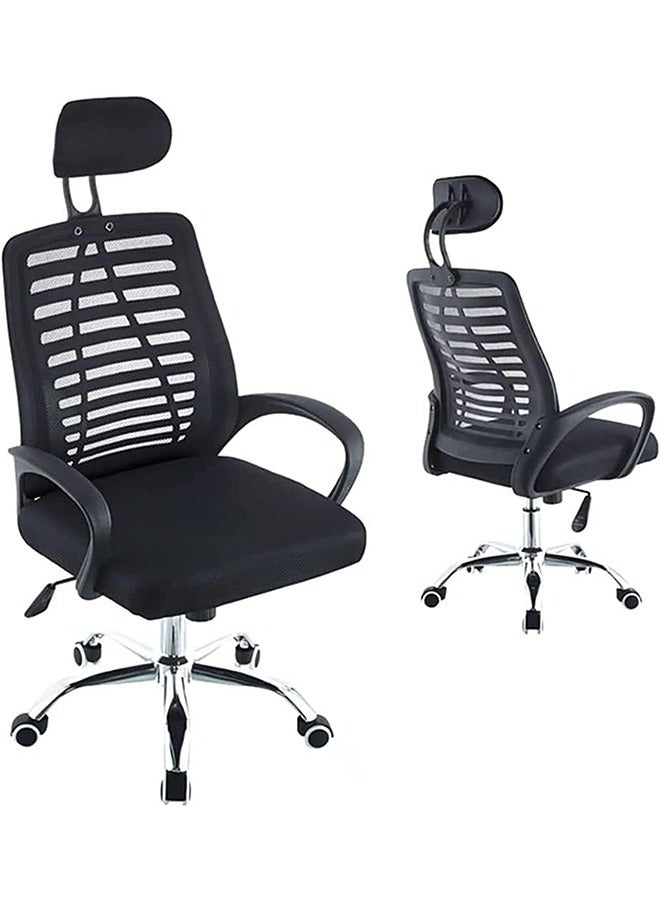 Office Chair Ergonomic Computer Desk Chair Home Office Chair Swivel Chair with Lumbar Support Breathable Mesh Chair High Back Desk Chair with Adjustable Headrest