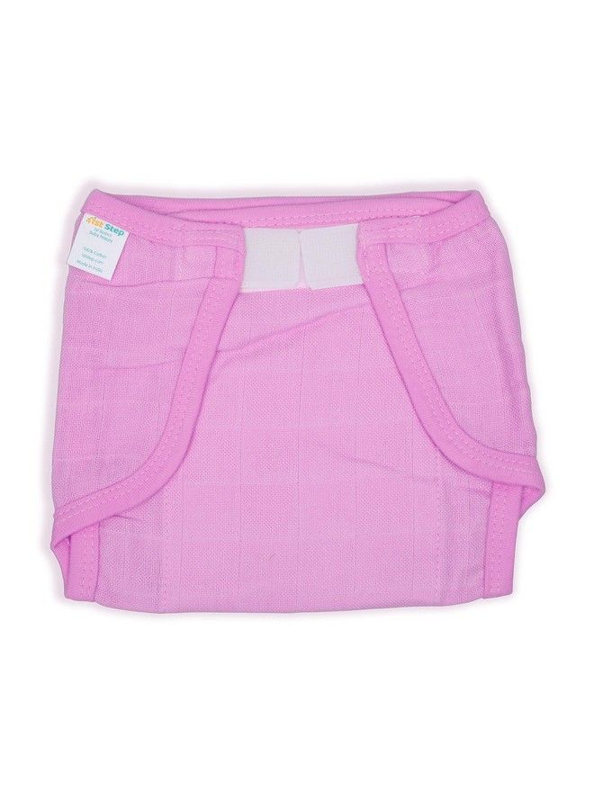 1st Step Washable And 100% Cotton Nappies (Pink New Born) - Image 3