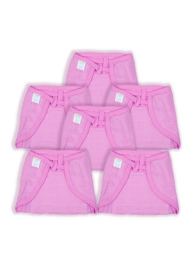 1st Step Washable And 100% Cotton Nappies (Pink New Born) - Image 2