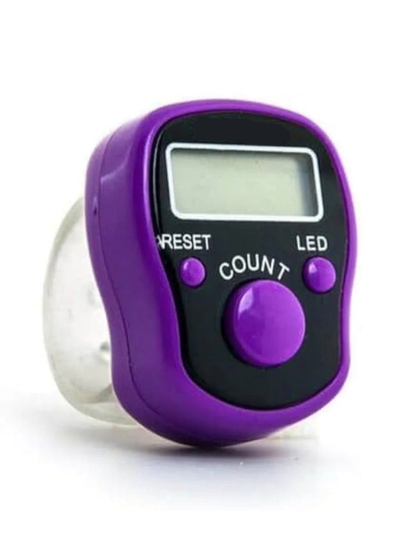 Digital electronic tasbeeh counter with LCD screen and LED light
