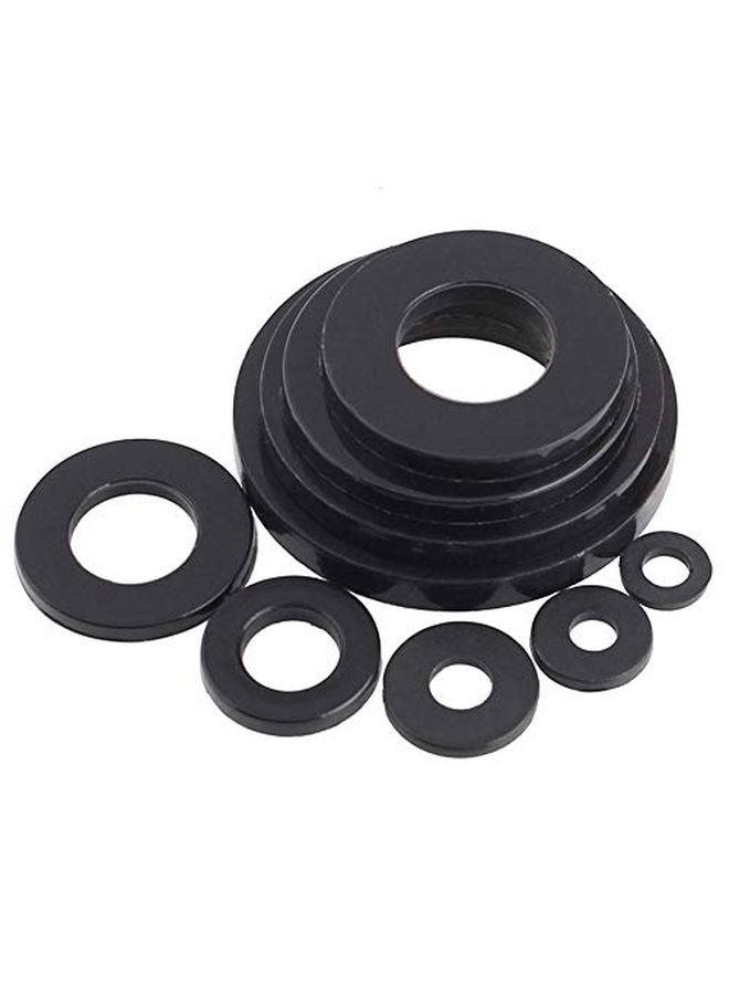 حلقة سوداء من النايلون المسطح غسالة فاصل ختم حشية 50 قطعة مقاس M18x32x3mm - Image 3