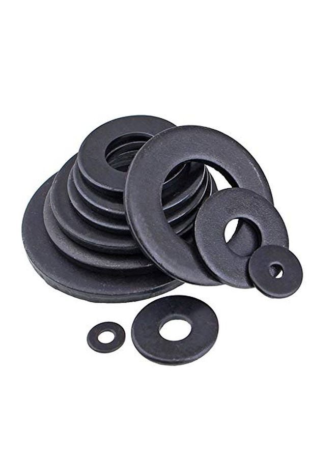 حلقة سوداء من النايلون المسطح غسالة فاصل ختم حشية 50 قطعة مقاس M18x32x3mm - Image 4