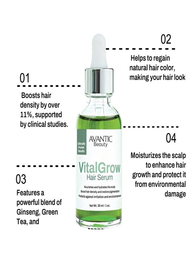 Avantic VitalGrow Postpartum Hair Loss Serum – Clinically Proven Hair Growth Treatment to Boost Density, Restore Pigmentation & Nourish Scalp - Image 5