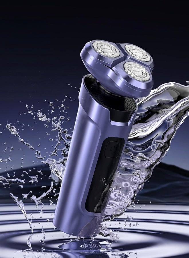 عام ماكينة حلاقة كهربائية ضد الماء للرجال – قابلة لإعادة الشحن عبر USB مع شاشة LCD | للاستخدام الجاف والرطب – طقم العناية المثالي - Image 1