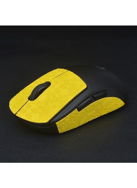 Anti-slip Mouse Pad Logitech Gpw First Second Generation Specialized Lizard Skin Sweat Absorption Anti-slip Sticker-Color:GPW Generation Snow Pattern-yellow