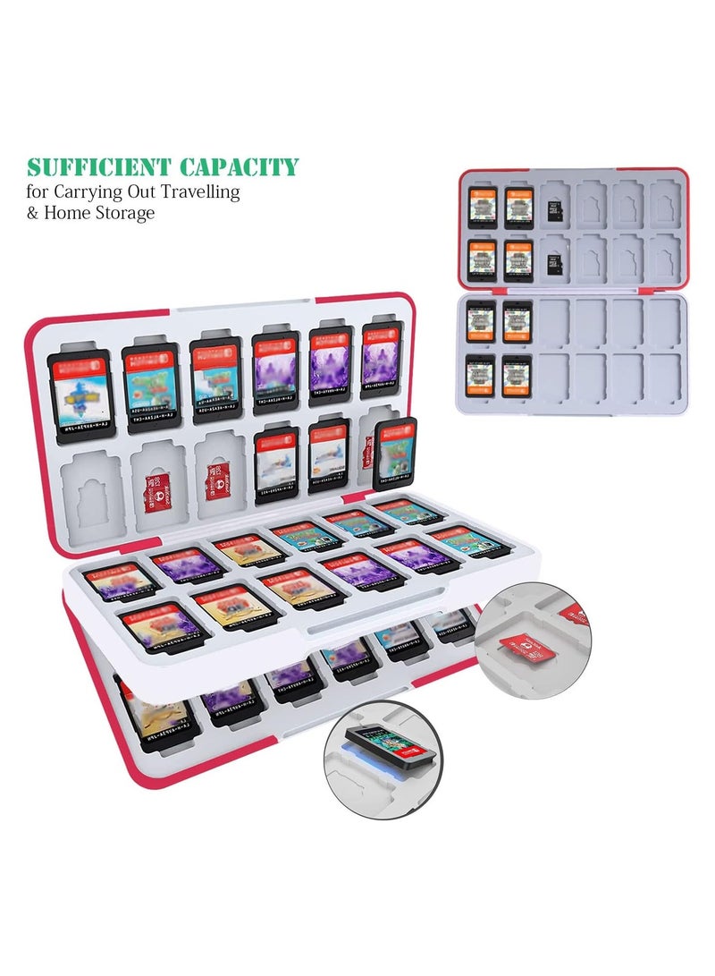 general Nintendo Switch Gaming Cartridge, 48 Cartridge Slot Storage Case Gaming Cartridge with 24 Micro SD Card Slots for Switch and Switch OLED - Image 4