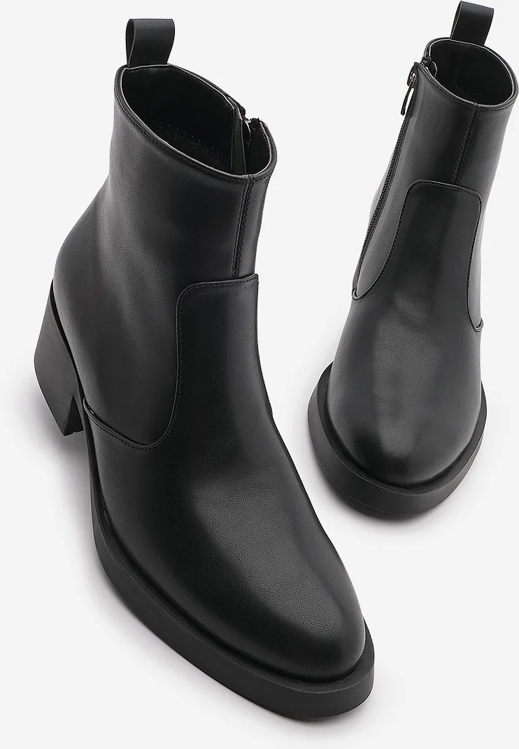 MARJIN Margin Women's Zippered Daily Boots Gontre