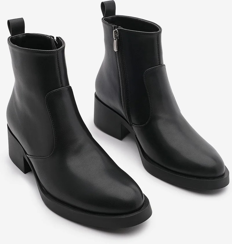مارجين Margin Women's Zippered Daily Boots Gontre