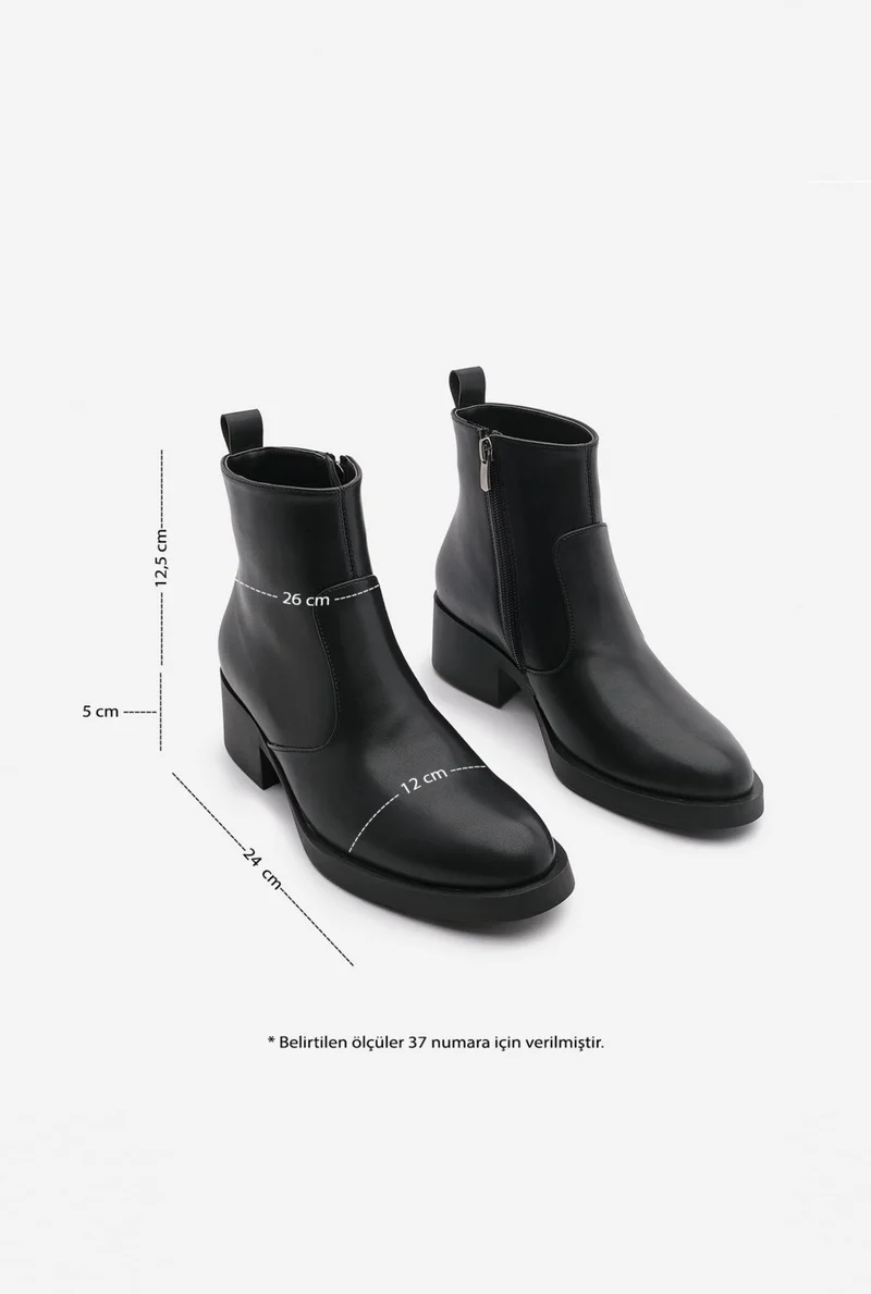 مارجين Margin Women's Zippered Daily Boots Gontre