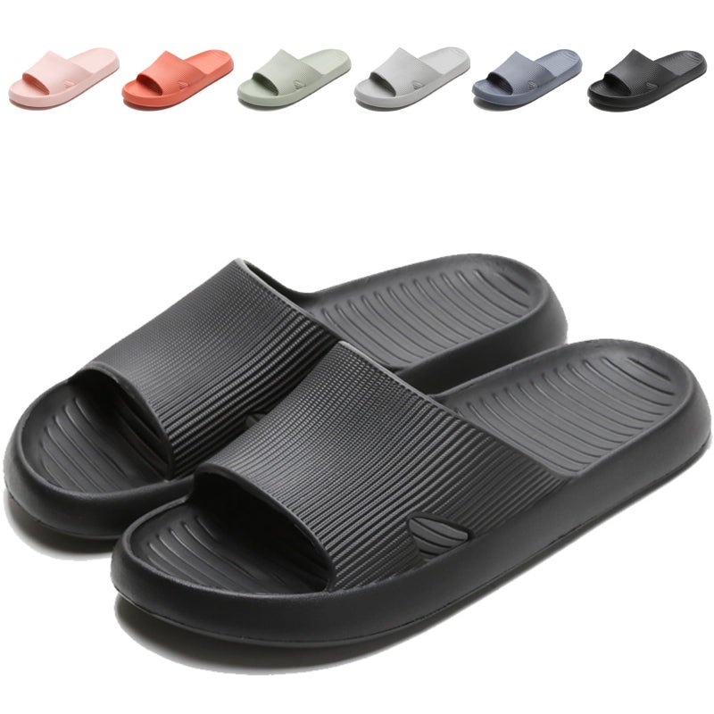 Anmerl Shower Shoes for Men and Women, Soft Lightweight Quick-Drying Non-Slip House Slippers Slides for Bathroom, Pool, Beach, Indoor & Outdoor - Image 1