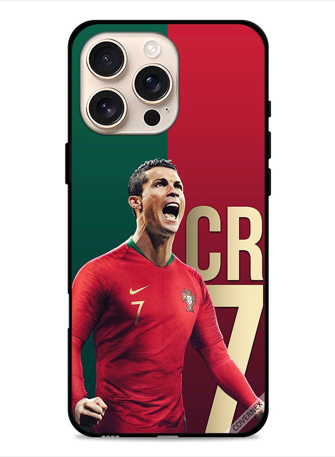 Covernex Apple iPhone 16 Pro Max Protective Case Cover Cristiano Ronaldo Portugal Team Collection - Image 1