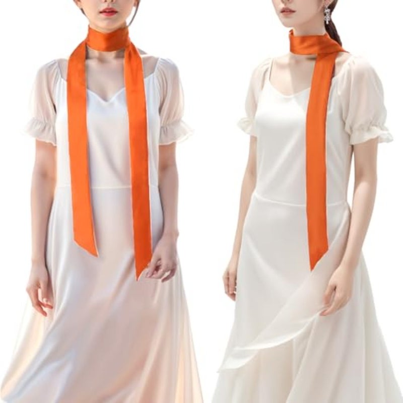 obmwang Women's Wedding Sash Belt Ribbon Satin Scarf Waist Belts for Special Occasion Dress Bridal Sash Belt 1.96'' Wide - Image 5