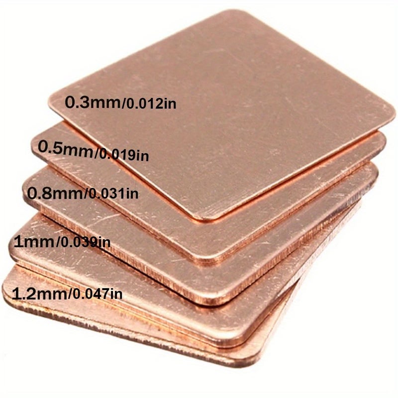 20x20x0.5 مم لوح نحاسي عازل حراري للوسادة الحرارية في المشتت الحراري للابتوب - Image 3