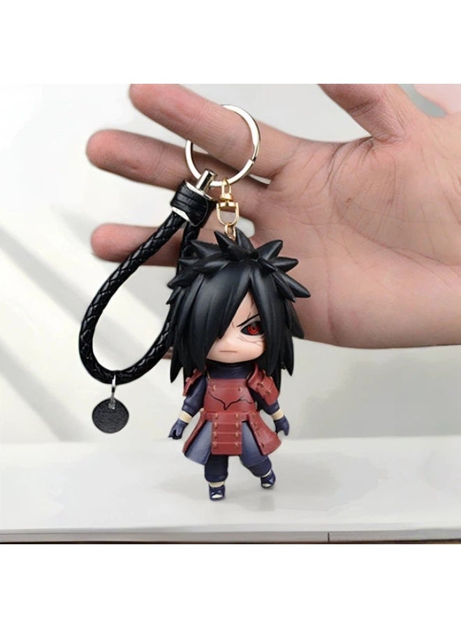 Naruto Uchiha Madara hand-made model decoration Anime Cartoon keychain pendant jewelry - Image 1