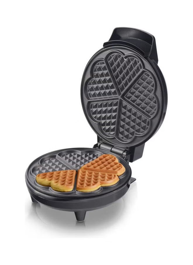 Sacchi 5 Piece Bite Size Heart Shaped Waffles Maker 1000.0 WNL-WM-1568-BK Black  - Image 1