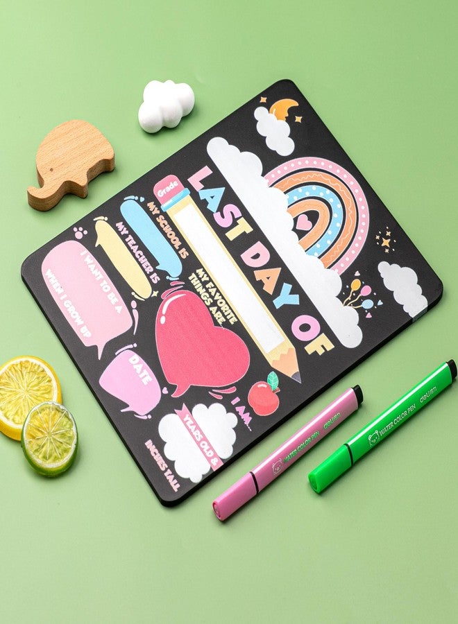 INKNOTE Double-Sided First Day and Last Day of School Sign 8 X10 Inch Kindergarten Chalkboard Signs for Kids Wooden Back to School Photo Prop Supplies for Preschool Kindergarten Elementary - Image 5