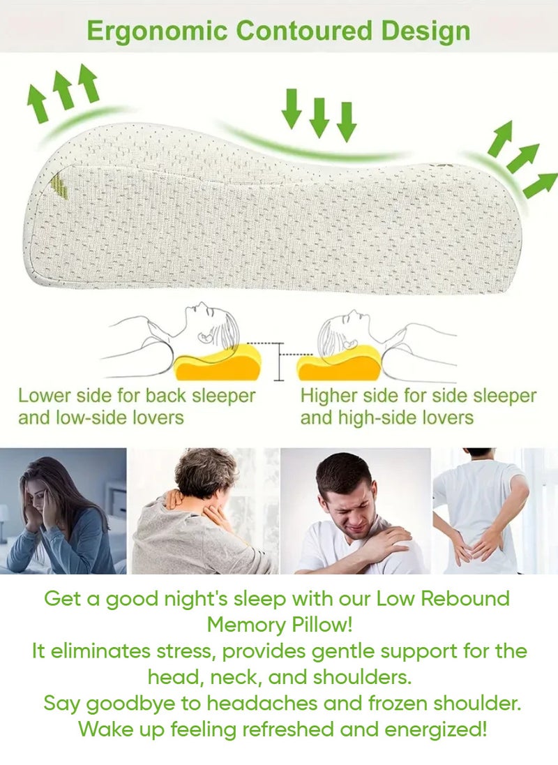 Cannon Cervical Contour Memory Foam Pillow - Image 3