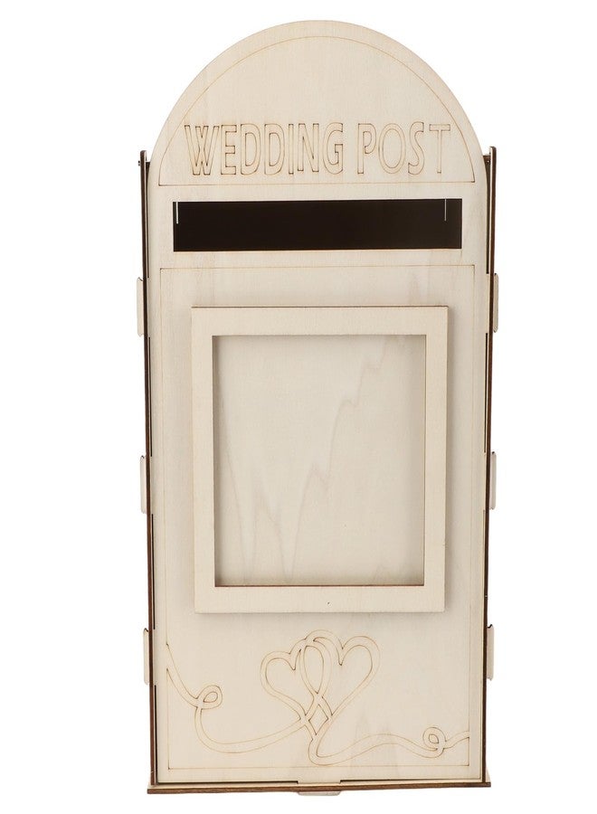 Yoidesu Wooden Wedding Mailbox Post Box, Vintage, Multipurpose Box for Weddings, Parties, Anniversaries, Graduations and Baby Showers,33.1 x 20.3 x 20.3cm (JM01617) - Image 5