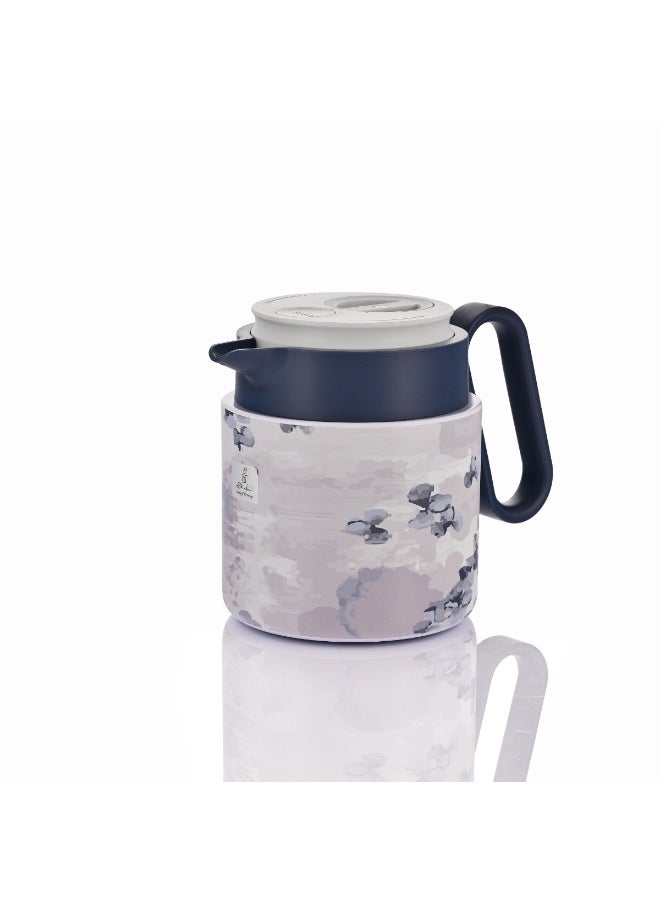 Alsaif Gallery Saif Gallery Rania Stainless Steel Thermos, 1.2 L - Multicolor 