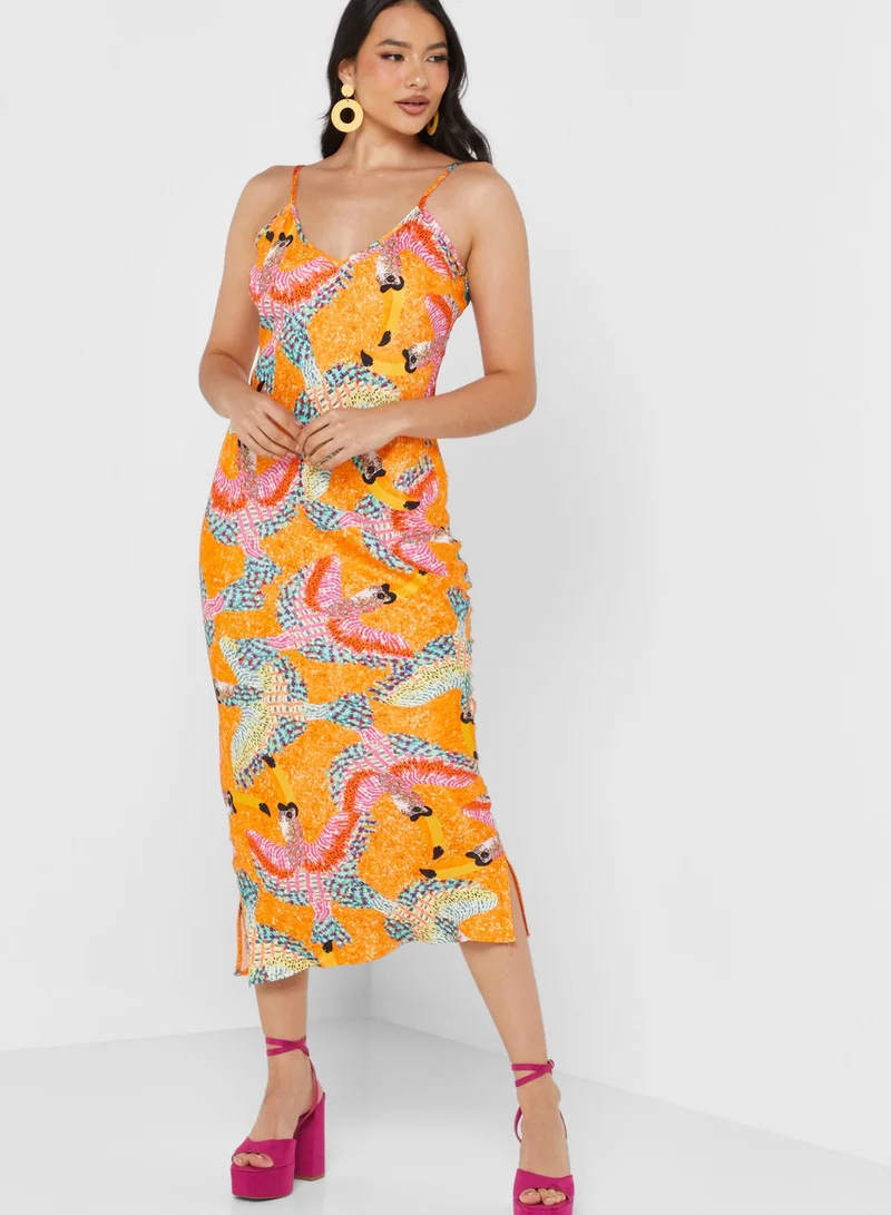 Never fully Dressed Printed Bodycon Dress