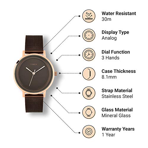 Timex Women Analog Brown-TWEL129SMU03 - Image 4