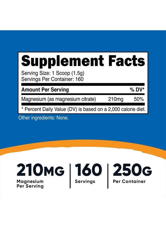 Nutricost Magnesium Citrate Powder (Unflavored, 250 Gram) - Image 4