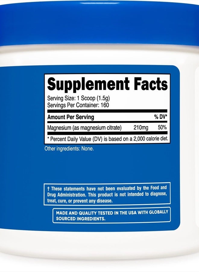 Nutricost Magnesium Citrate Powder (Unflavored, 250 Gram) - Image 3