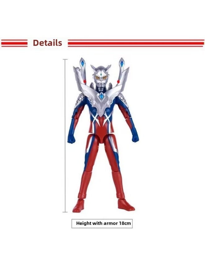 Ultraman Hand-made Spot Gold Cero Beria Geed Tiga Doll Model Stand Kidsren's Toys-Color:Zero - Image 1