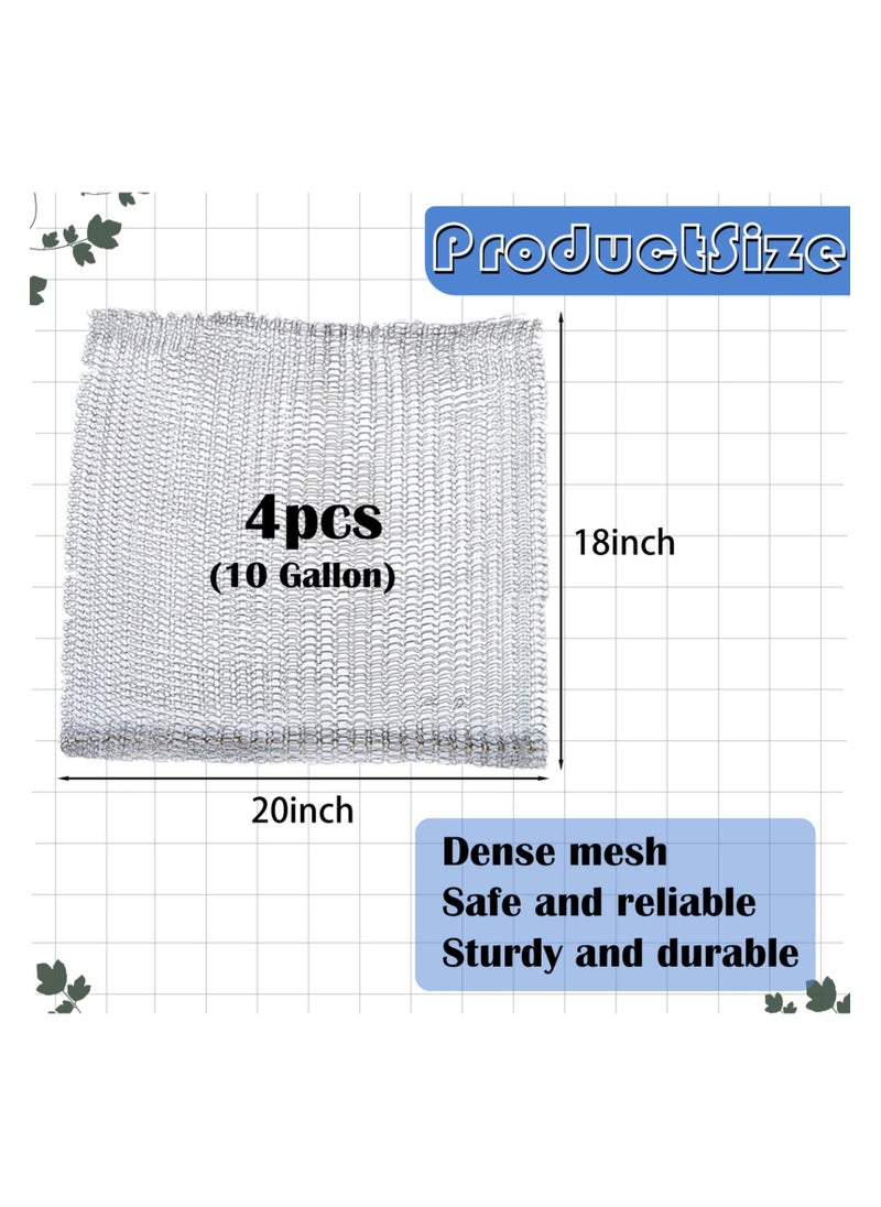 SYOSI 4 Pcs Root Guard Gopher Proof Wire Basket Mole and Vole Mesh Wire Baskets Underground Stainless Steel Wire, for Garden Pots Underground Pests Repellent Plants Root Protection  - Image 2