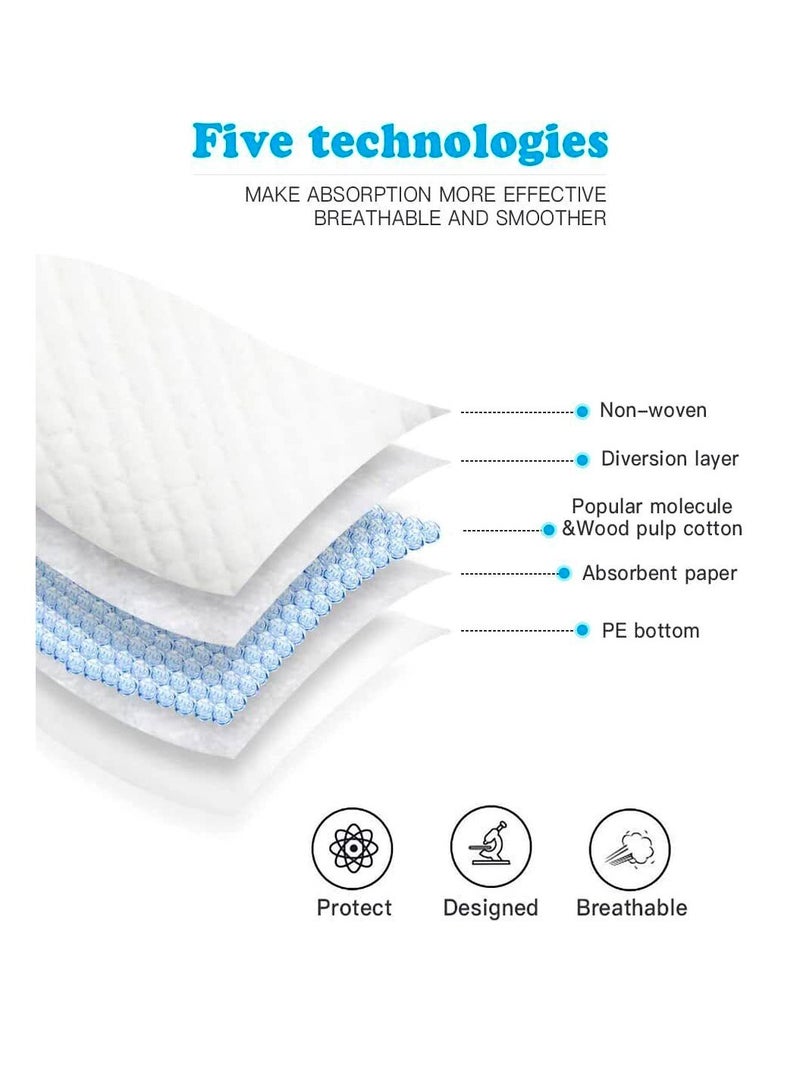 Generic 30 Pack 90x60 CM Disposable UnderPads, White Color Incontinence Bed Pads, Leak Protection Waterproof Baby Diaper Changing - Image 4
