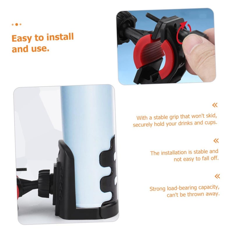 Universal Motorcycle Car Drink Holder Water Bottle Cup Stable Grip One Molding Design - Image 3