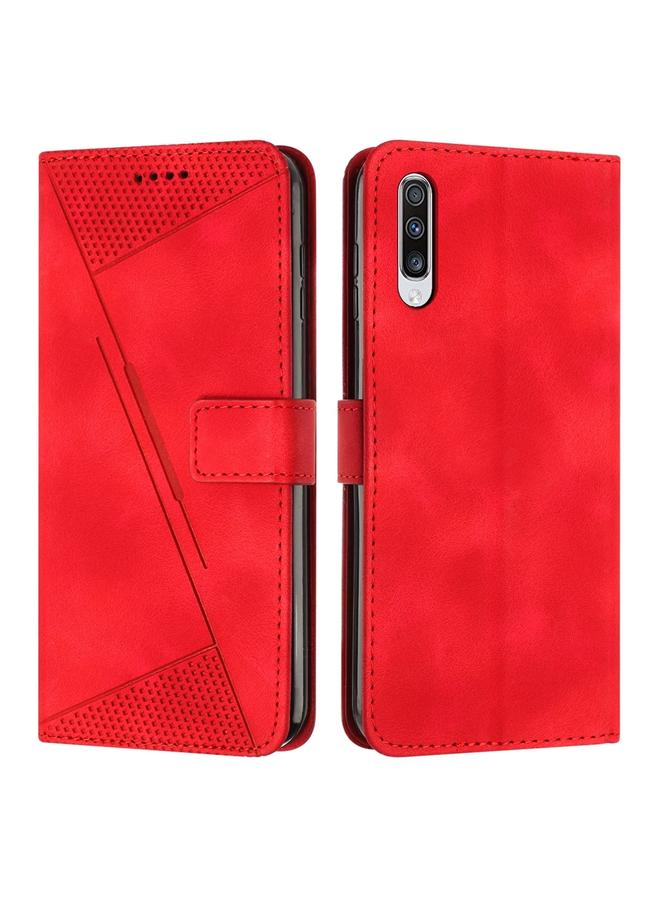 اس-توب جراب لهاتف Samsung Galaxy A50، جراب جلدي على شكل مثلث حلم مع حبل طويل - Image 1