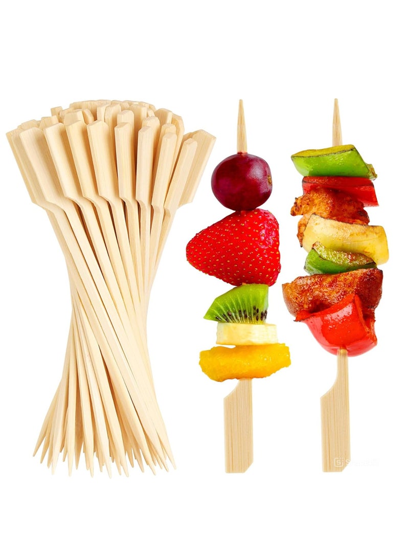 لافيش 100 قطعة من أعواد الكوكتيل من الخيزران من لافيش - أسياخ خشبية بطول 15 سم/5.9 بوصة للمقبلات والشواء والفواكه والسندويشات والمشروبات والوجبات الخفيفة للحفلات - أعواد أسنان خشبية فاخرة للمنزل والمكتب والمطاعم والمناسبات - Image 2