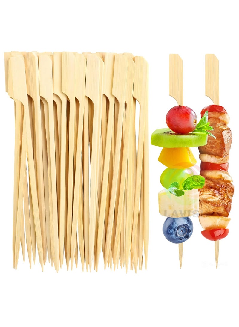 لافيش 100 قطعة من أعواد الكوكتيل من الخيزران من لافيش - أسياخ خشبية بطول 15 سم/5.9 بوصة للمقبلات والشواء والفواكه والسندويشات والمشروبات والوجبات الخفيفة للحفلات - أعواد أسنان خشبية فاخرة للمنزل والمكتب والمطاعم والمناسبات - Image 1