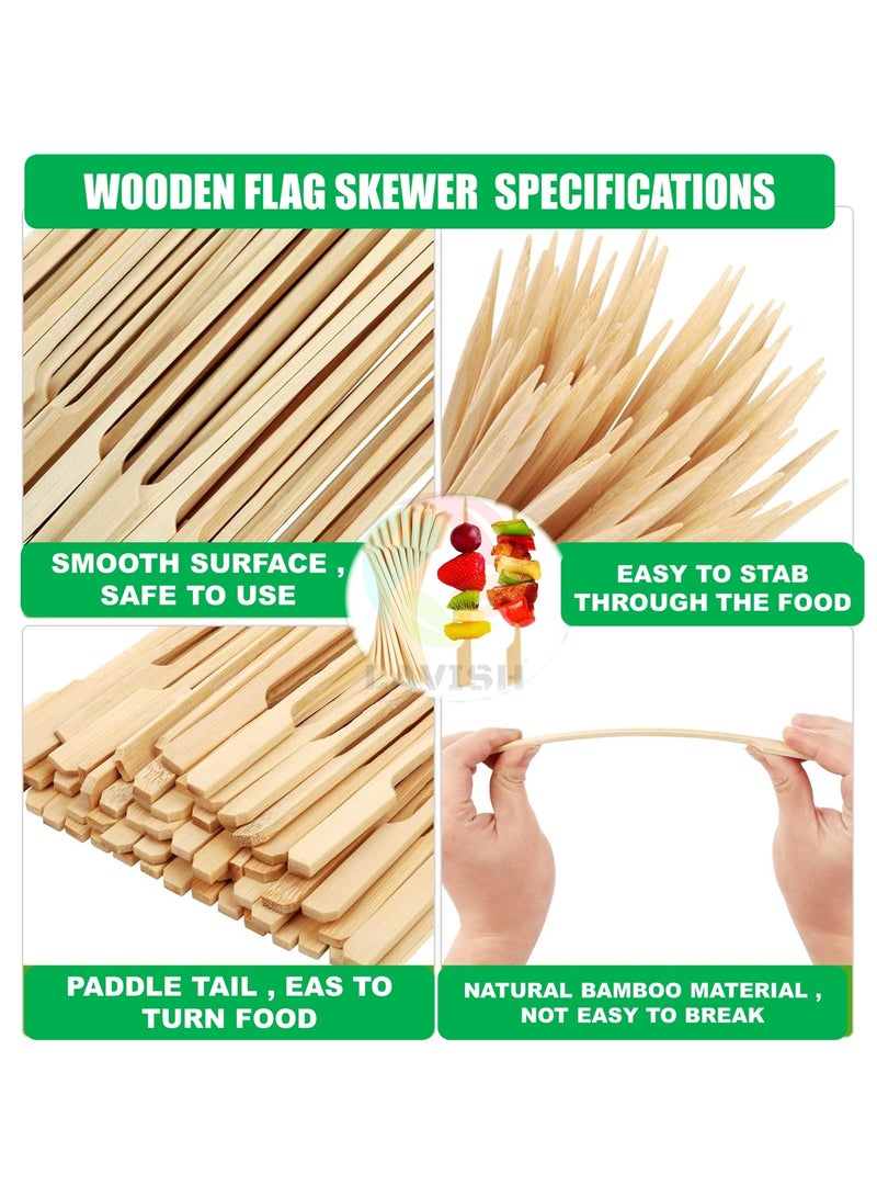 لافيش 100 قطعة من أعواد الكوكتيل من الخيزران من لافيش - أسياخ خشبية بطول 15 سم/5.9 بوصة للمقبلات والشواء والفواكه والسندويشات والمشروبات والوجبات الخفيفة للحفلات - أعواد أسنان خشبية فاخرة للمنزل والمكتب والمطاعم والمناسبات - Image 3