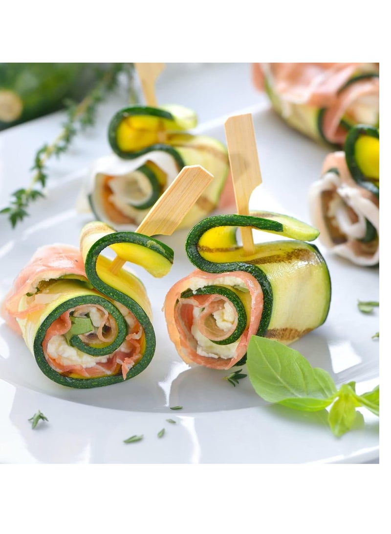 لافيش 100 قطعة من أعواد الكوكتيل من الخيزران من لافيش - أسياخ خشبية بطول 15 سم/5.9 بوصة للمقبلات والشواء والفواكه والسندويشات والمشروبات والوجبات الخفيفة للحفلات - أعواد أسنان خشبية فاخرة للمنزل والمكتب والمطاعم والمناسبات - Image 5