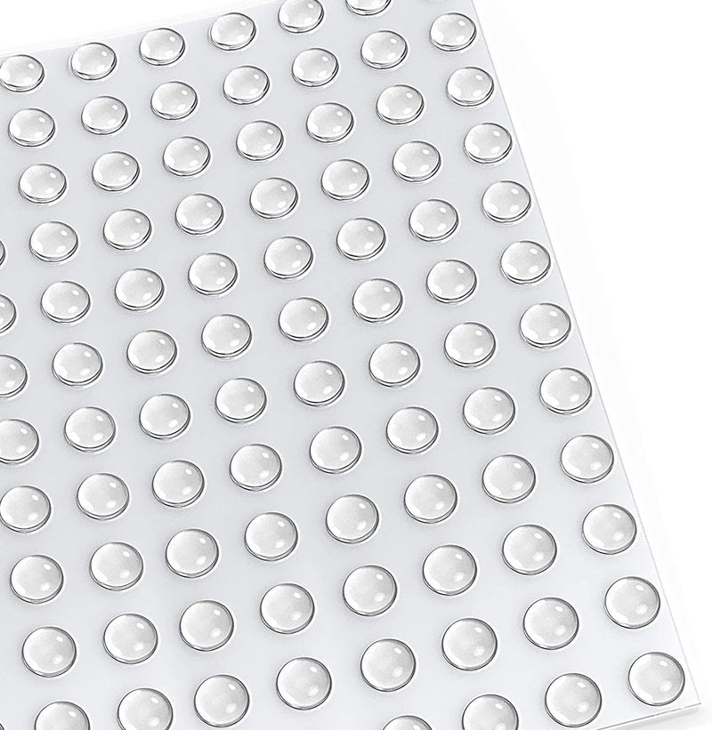 RUTICH Small Door Bumpers Self-Adhesive Clear Rubber Feet Tiny Bumpons 1/4" Diameter X 1/16" Thick 500 Pack…… - Image 1