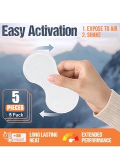 Hodaf Heat Patches for Period Pain Relief & Period Cramps, Portable Menstrual Heating Pad, Air-Activated Adhesive Heating Patches for Cramps, Suitable for All Skin Types, 5 Packs  - Image 2