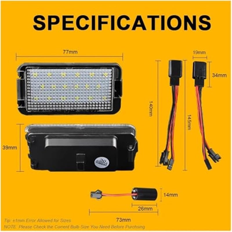 Wivplex Error Free Car License Plate Lights - Image 5