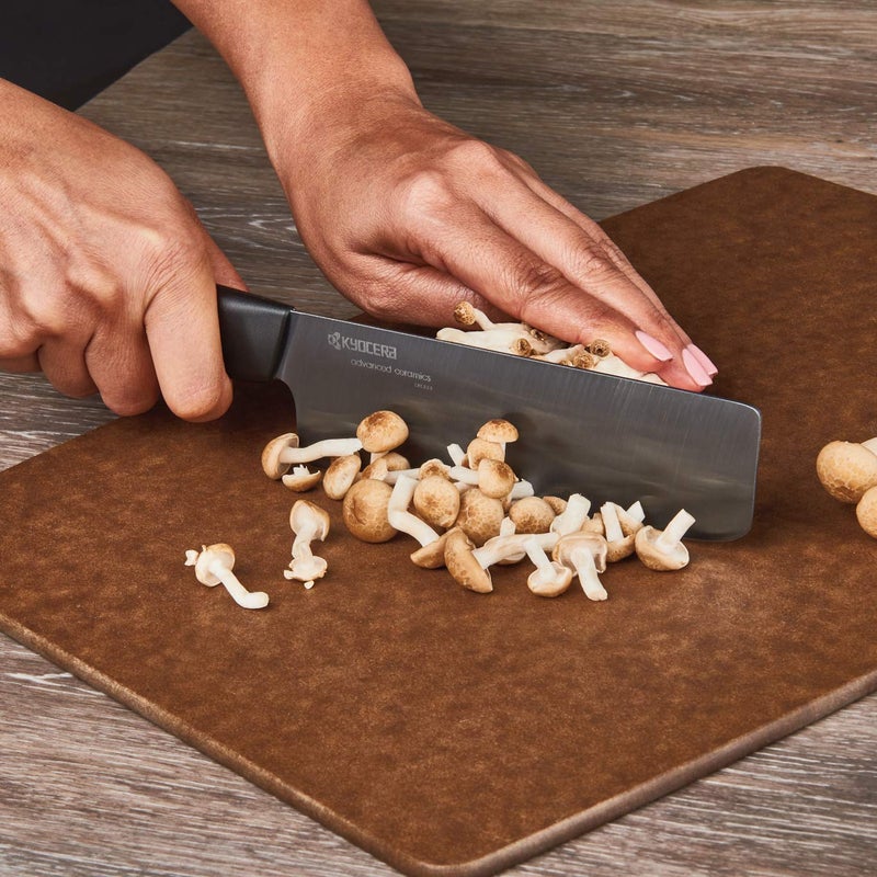 Kyocera Revolution Series 6-Inch Nakiri Vegetable Cleaver, Black Blade - Image 4