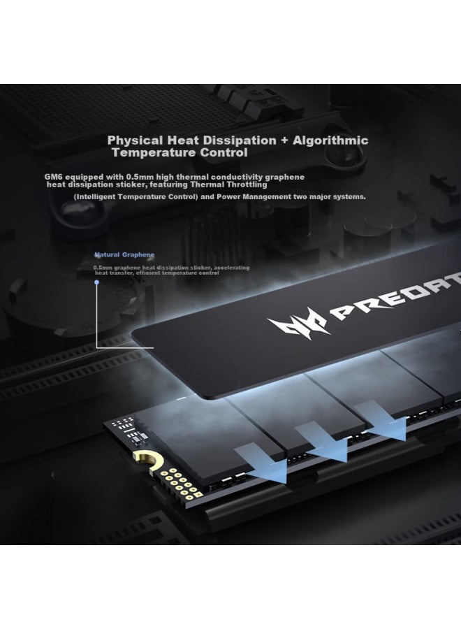Predator Acer Predator 2tb Ssd, M.2 Interface , Gm6 Series, Nvme Pcie 4.0 Read Speed 7200mb/s, Ai Computer Storage Accessory - Image 3