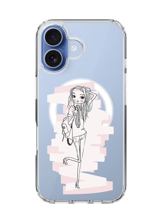 Stylizedd Classic Clear MagSafe Case for iPhone 17 , Hybrid Soft Case Flexible Edges Anti Drop TPU PC Gel Thin Transparent Cover [ Designed for iPhone 17 ] - Teen Star