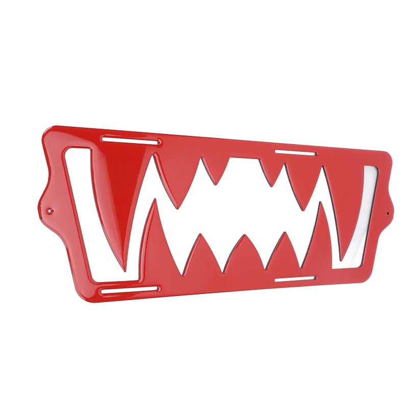Front Grille Teeth Insert: Red Premium ABS Material - Lightweight Durable Design Front Grille Trim for Polaris Slingshot 2015-2025 Outdoor Rides - Image 3