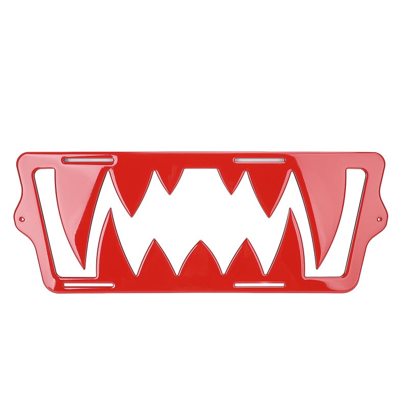 Front Grille Teeth Insert: Red Premium ABS Material - Lightweight Durable Design Front Grille Trim for Polaris Slingshot 2015-2025 Outdoor Rides - Image 1