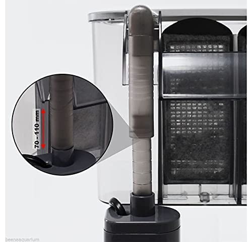 VAYINATO Kintons Aquarium Slim Hanging Filter with Oustide Pump (IQ Series) | Green Series 50% Energy Savings (IQ: 480 HF | 3.5 Watts | 380 L/H) - Image 3
