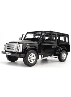 Model car 1/36 Land Rover Defender Car Model, Land Rover Model Car, Zinc Alloy Toy Car for Kids, Pull Back Vehicles Toy Car for Toddlers Kids Boys Girls Gift (Black)  - Image 1