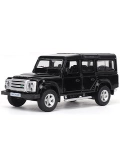 Model car 1/36 Land Rover Defender Car Model, Land Rover Model Car, Zinc Alloy Toy Car for Kids, Pull Back Vehicles Toy Car for Toddlers Kids Boys Girls Gift (Black)  - Image 2